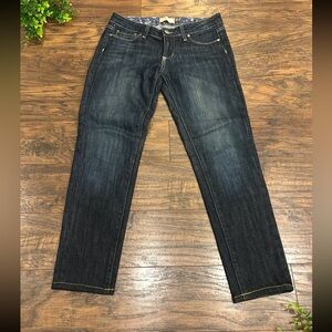 PAIGE 🍃 Premium Denim Jeans Dark Wash Skyline Drive Classic 10 in Super Peg 26